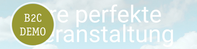 Demo Konfigurator für private Veranstaltungen